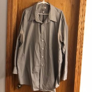Men’s Grey Long Sleeve Dress Shirt